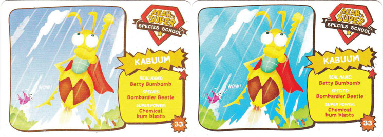 Yoyo Bear Super Species card 33 variants
