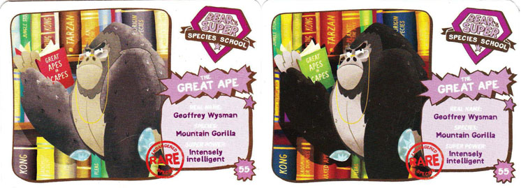 Yoyo Bear Super Species card 55 variants