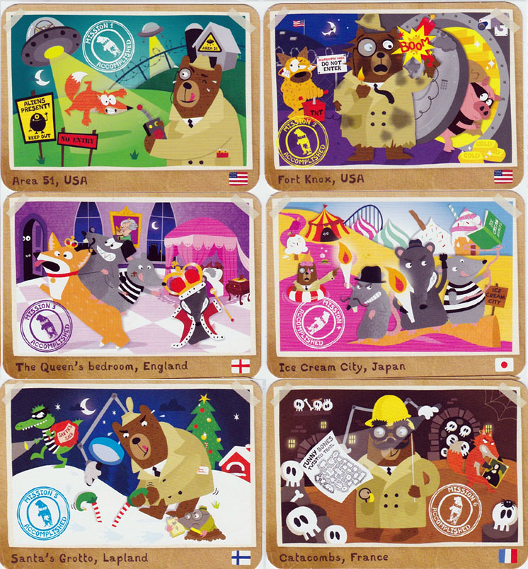 Bear Yo-Yo Secret Spy Adventure 4 for £1.00 Space Race & Curious Quest Cards 